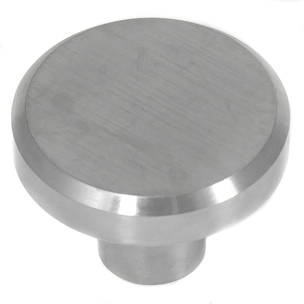 MNG Hardware 88908 Brickell Stainless Steel Small Flat Top Knob  - 1 1/4"