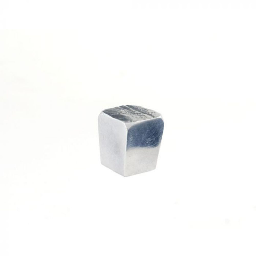 Du Verre DVJG07-PAL Jeff Goodman Cube Knob 1 Inch Polished Aluminum
