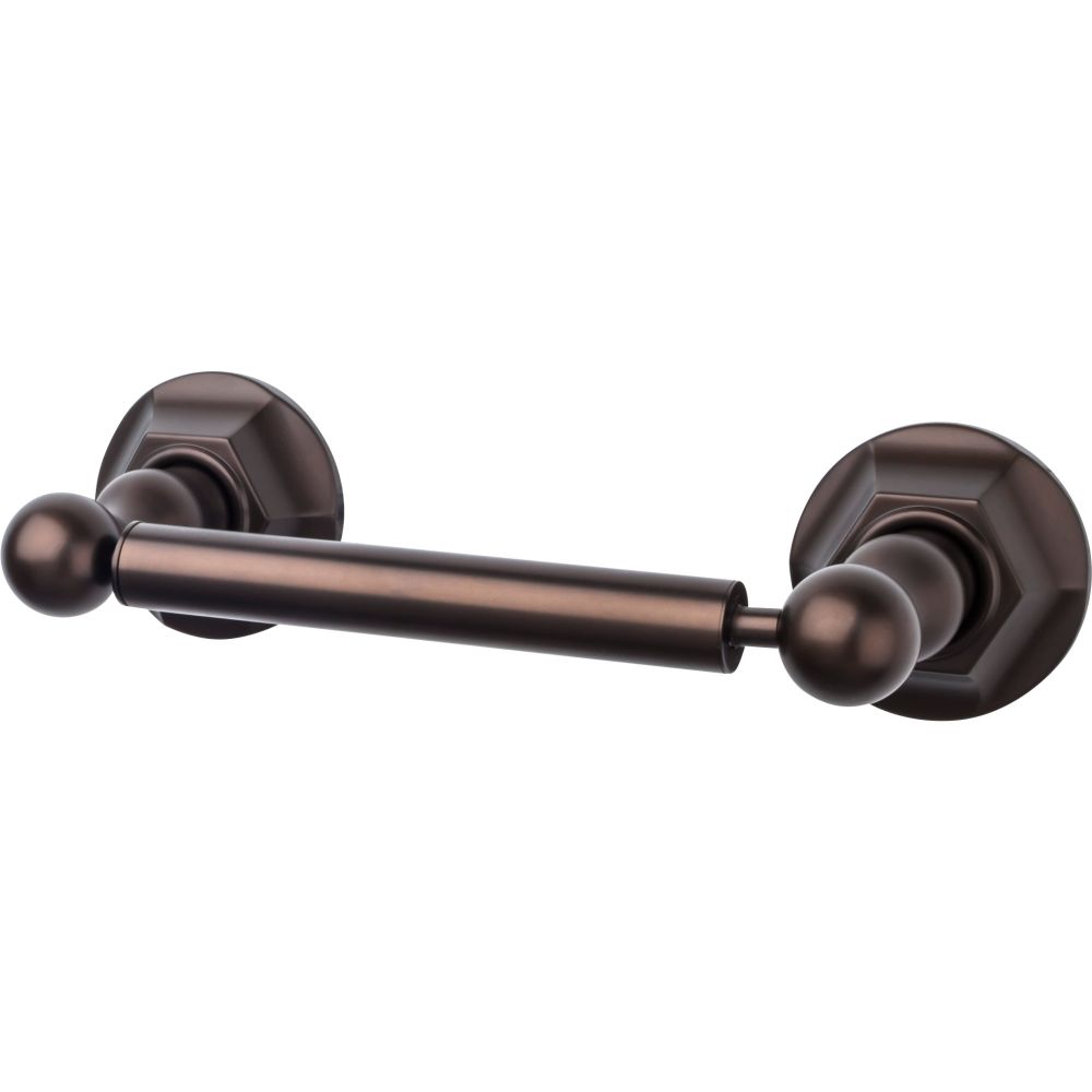 Top Knobs ED3ORBB Edwardian Bath Tissue Holder - Oil Rubbed Bronze  - Hex Backplate