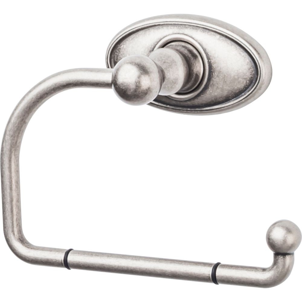 Top Knobs ED4APC Edwardian Bath Tissue Hook - Antique Pewter - Oval Backplate