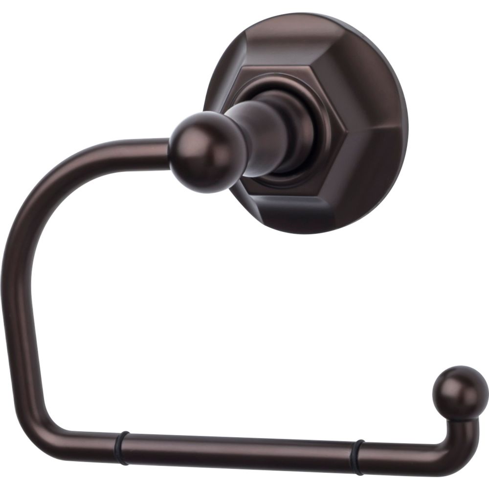 Top Knobs ED4ORBB Edwardian Bath Tissue Hook - Oil Rubbed Bronze - Hex Backplate