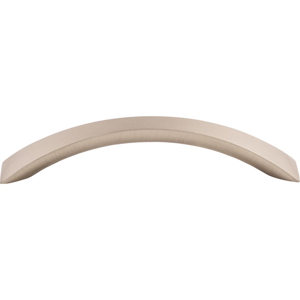 Top Knobs M1146 Crescent Flair Pull 5 1/16" (c-c) - Brushed Satin Nickel
