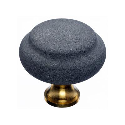 Top Knobs M122 - Blue Stone 1 3/8 with Brass base - Chateau Collection 