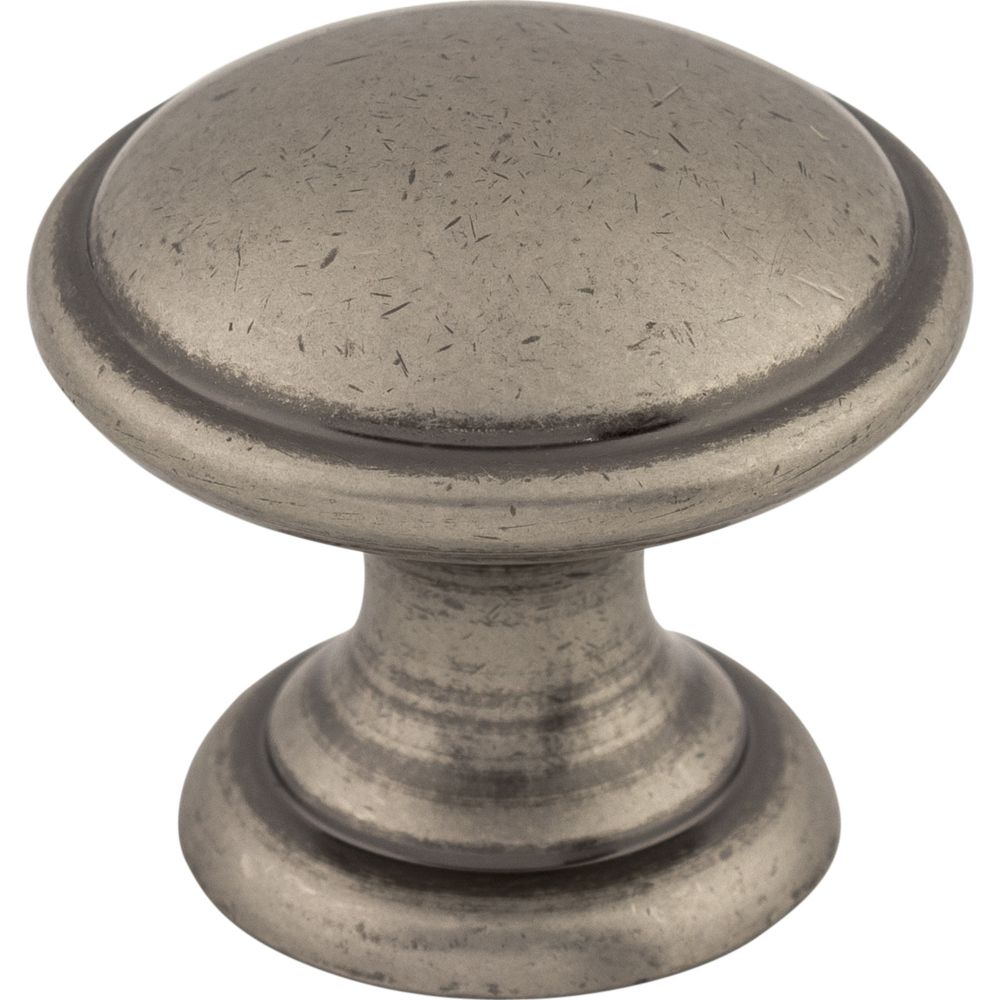 Top Knobs M1226 Rounded Knob 1 1/4" - Pewter Antique