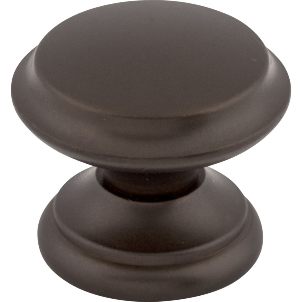 Top Knobs M1230 Flat Top Knob 1 3/8" - Oil Rubbed Bronze