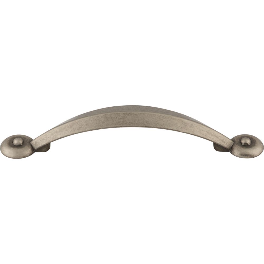 Top Knobs M1238 Angle Pull 3 3/4" (c-c) - Pewter Antique