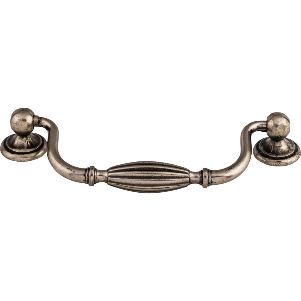 Top Knobs M133 Tuscany Drop Pull Small 5 1/16" (c-c) - Pewter Antique