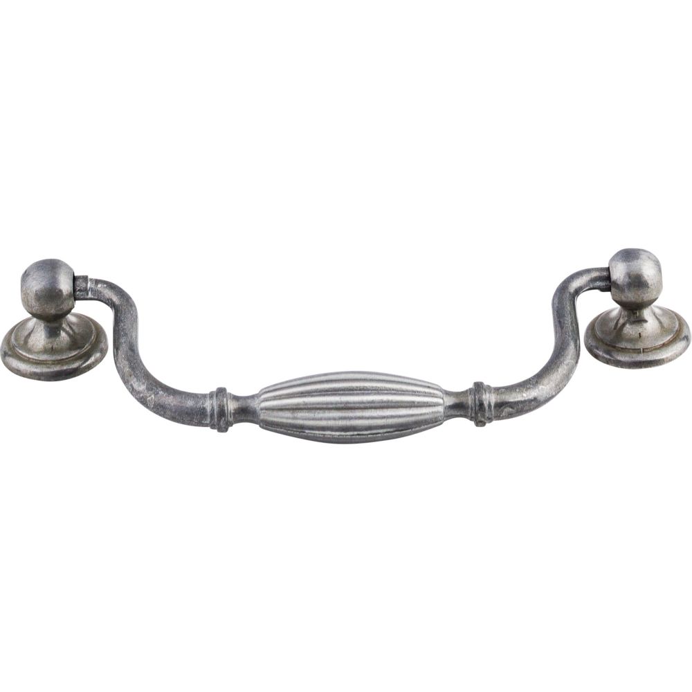 Top Knobs M137 Tuscany Drop Pull Small 5 1/16" (c-c) - Pewter Light