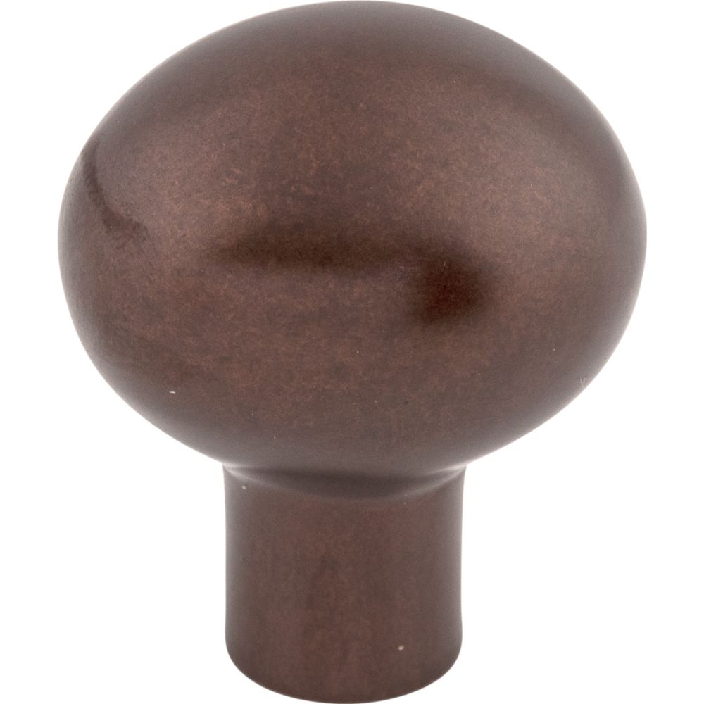 Top Knobs M1528 Aspen Egg Knob Small 1 3/16" - Mahogany Bronze