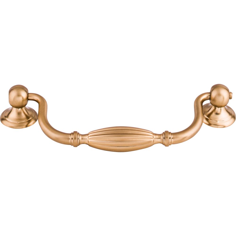 Top Knobs M1628 Tuscany Drop Pull Small 5 1/16" (c-c) - Brushed Bronze