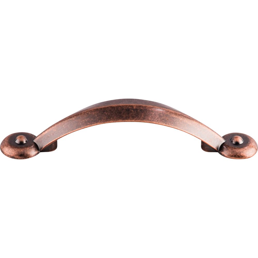 Top Knobs M1724 Angle Pull 3" (c-c) - Antique Copper