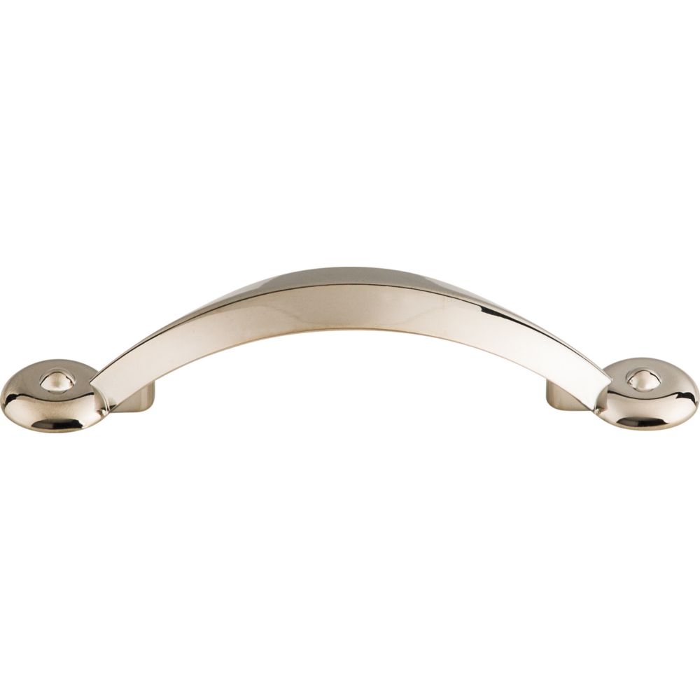 Top Knobs M1726 Angle Pull 3" (c-c) - Polished Nickel