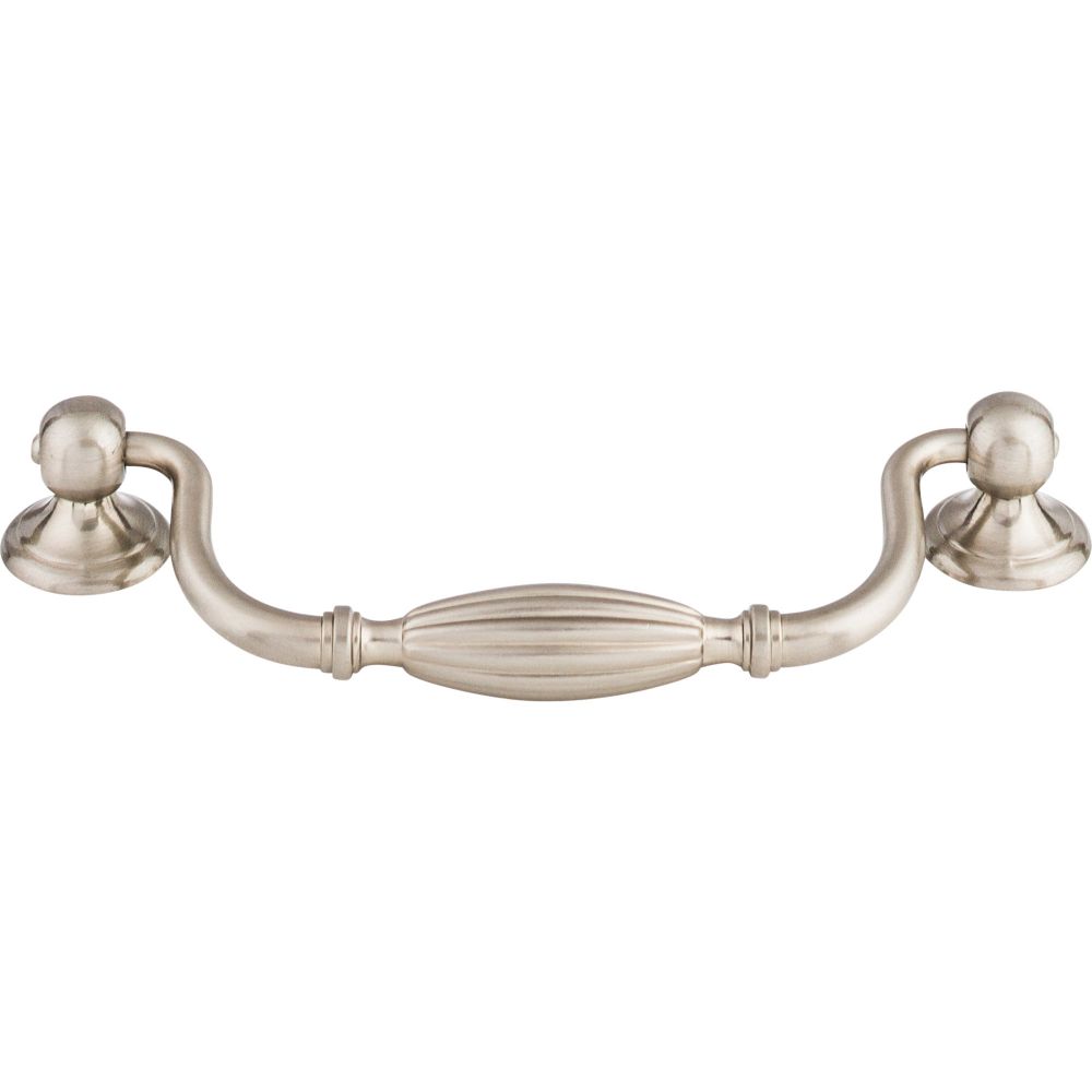 Top Knobs M1789 Tuscany Drop Pull Small 5 1/16" (c-c) - Brushed Satin Nickel