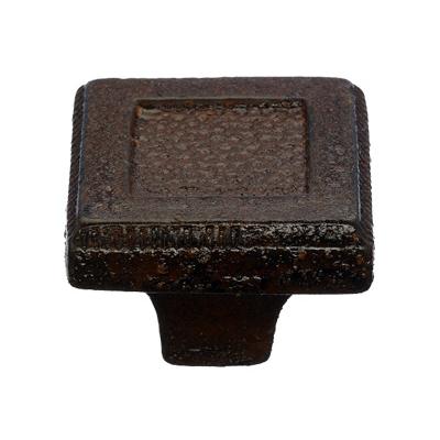 Top Knobs M1822 Square Inset Knob 1 5/16" - True Rust