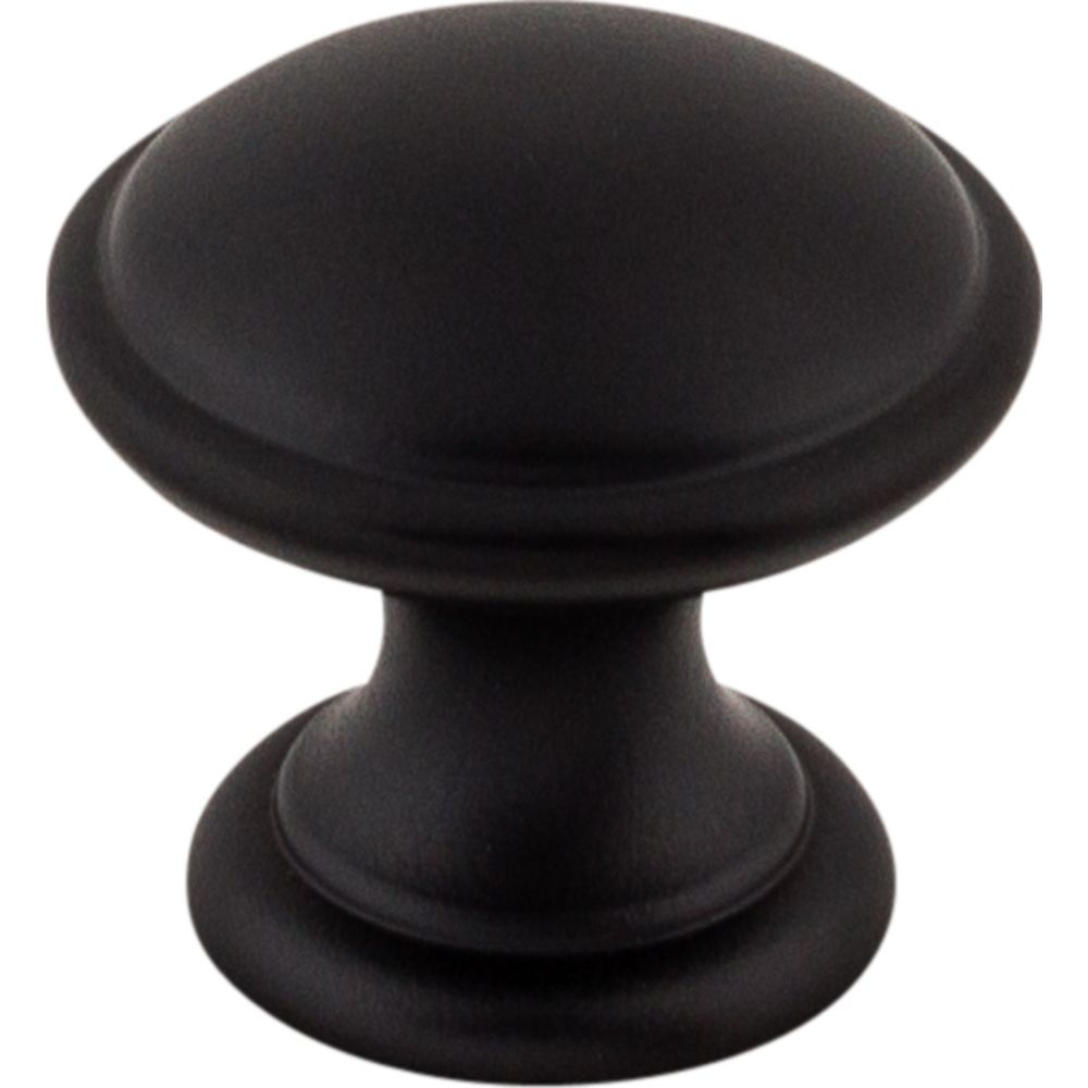 Top Knobs M1878 Rounded Knob 1 1/4 Inch - Flat Black