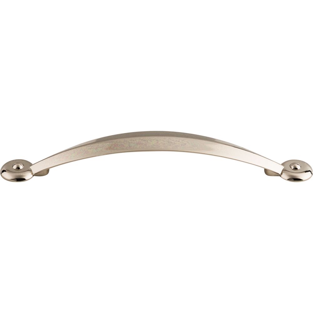 Top Knobs M1908 Angle Pull 5 1/16" (c-c) - Polished Nickel