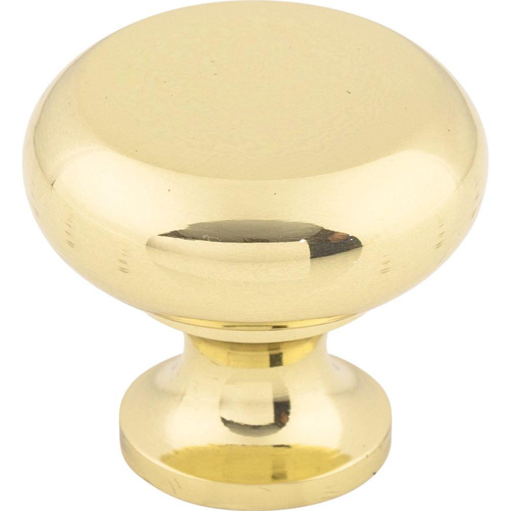 Top Knobs M269 Flat Faced Knob 1 1/4" - Polished Brass