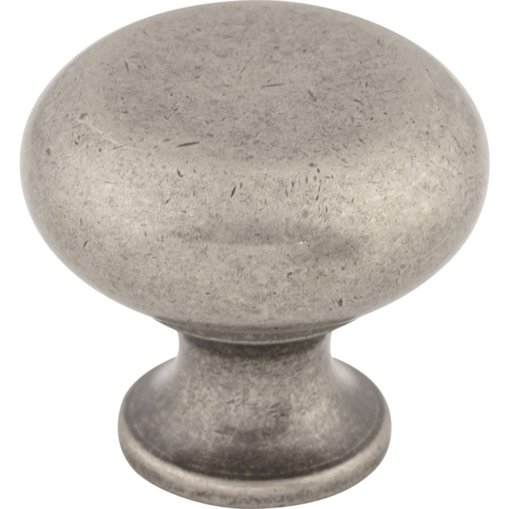 Top Knobs M275 Flat Faced Knob 1 1/4" - Pewter Antique