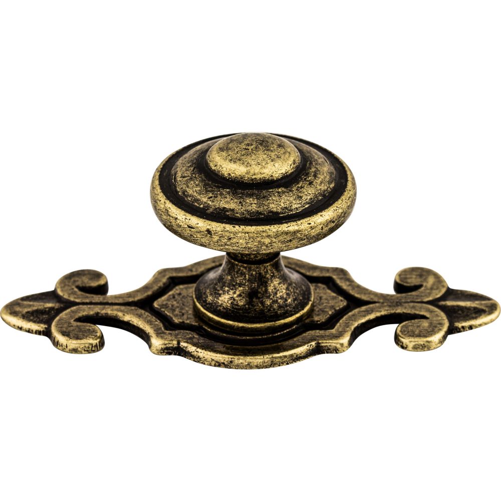 Top Knobs M31 Canterbury Knob 1 1/4" w/Backplate - German Bronze