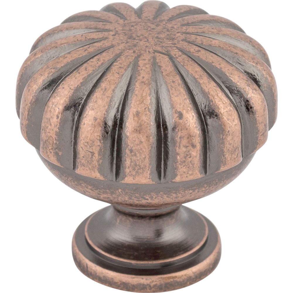Top Knobs M323 Melon Knob 1 1/4" - Antique Copper