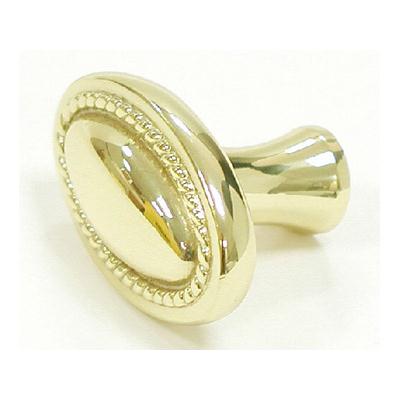 Top Knobs M346 Oval Rope Knob 1 1/4" - Polished Brass