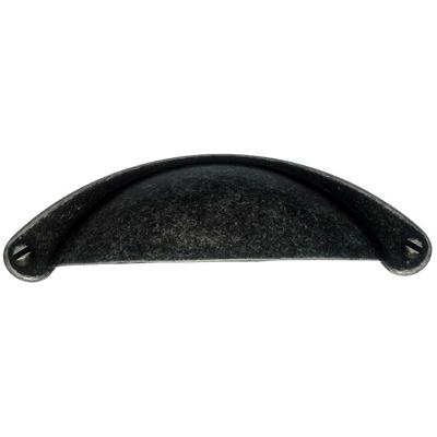 Top Knobs M406 Somerset Cup Pull 2 1/2" (c-c) - Black Iron