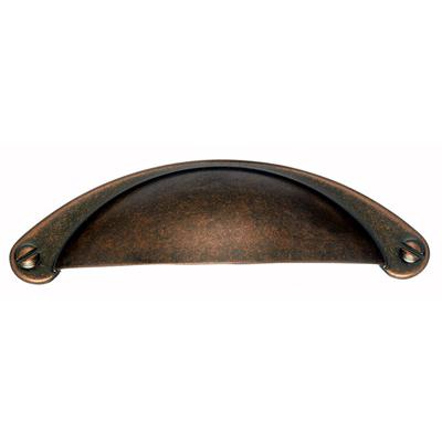 Top Knobs M497 Somerset Cup Pull 2 1/2" (c-c) - Antique Copper