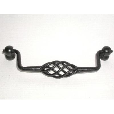 Top Knobs M659 Twisted Wire Drop Pull 5 1/16" (c-c) - Patina Black