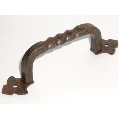 Top Knobs M690 Fixed Norman Crest Pull 4" (c-c) - Patina Rouge