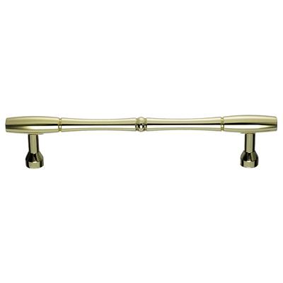 Top Knobs M722-7 Nouveau Bamboo Pull 7" (c-c) - Polished Brass