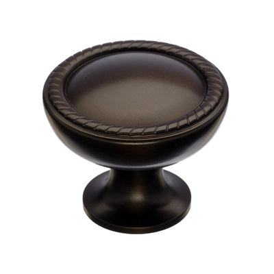 Top Knobs M793 Emboss Knob 1 1/4" - Oil Rubbed Bronze