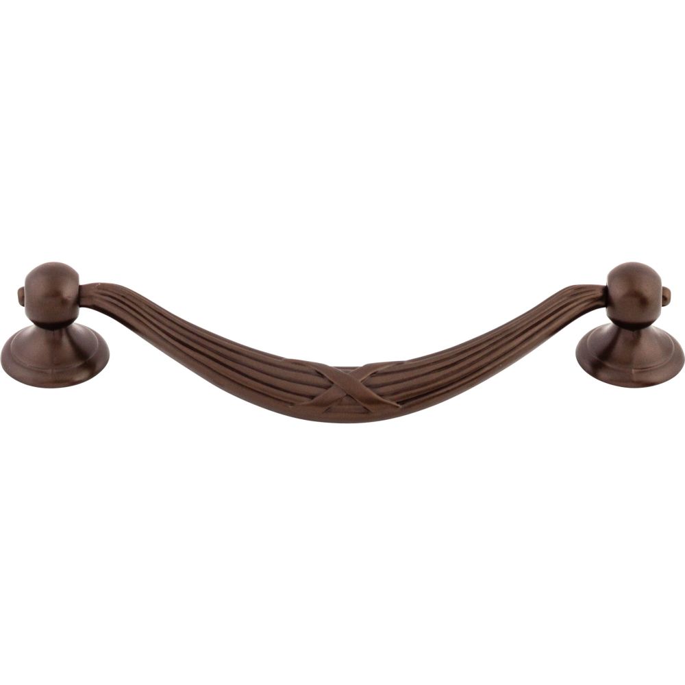 Top Knobs M934 Ribbon & Reed Drop Pull 5 1/16" (c-c) - Oil Rubbed Bronze
