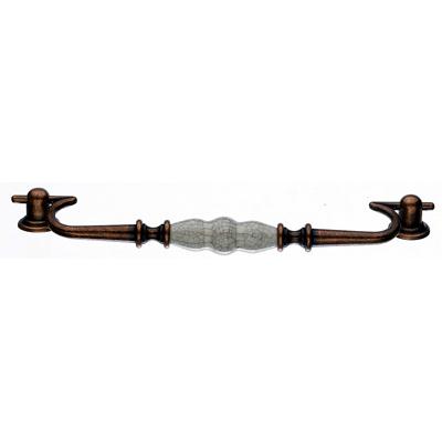 Top Knobs M95 - Drop Pull 8 7/8 (c-c) - Old English Copper and Antique Crackle - Chateau Collection 