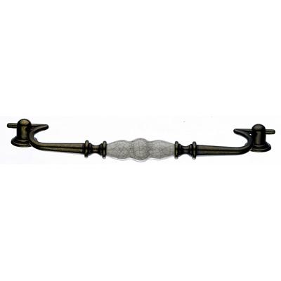 Top Knobs M98 - Drop Pull 8 7/8 (c-c) - German Bronze and Antique Crackle - Chateau Collection 