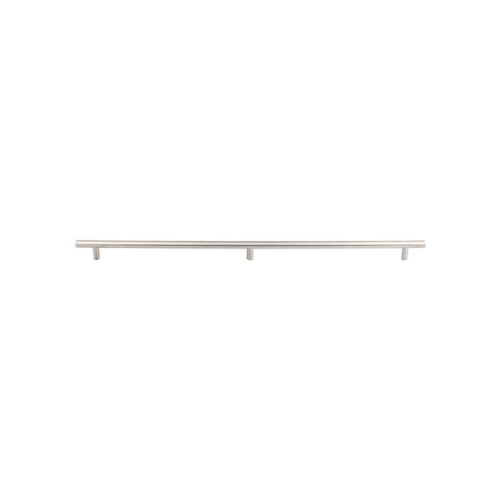 Top Knobs SS12 Solid Bar Pull 3 posts 2x 18 1/8" (c-c) - Brushed Stainless Steel