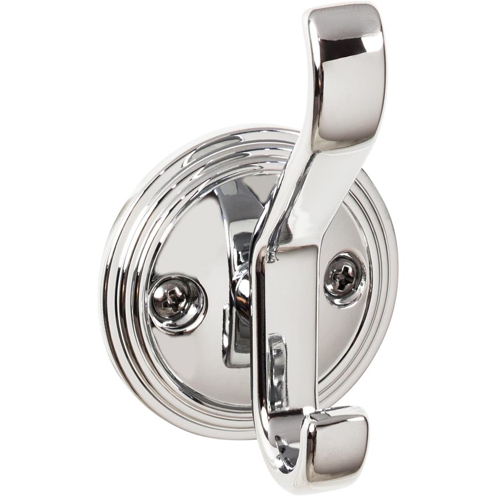 Top Knobs TK1061PC Reeded Hook 3 1/8" in Polished Chrome
