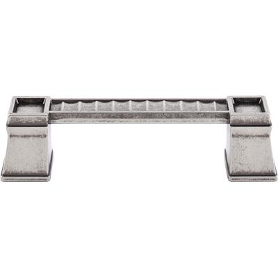 Top Knobs TK187PTA Great Wall Pull 4 in. (c-c) - Pewter Antique