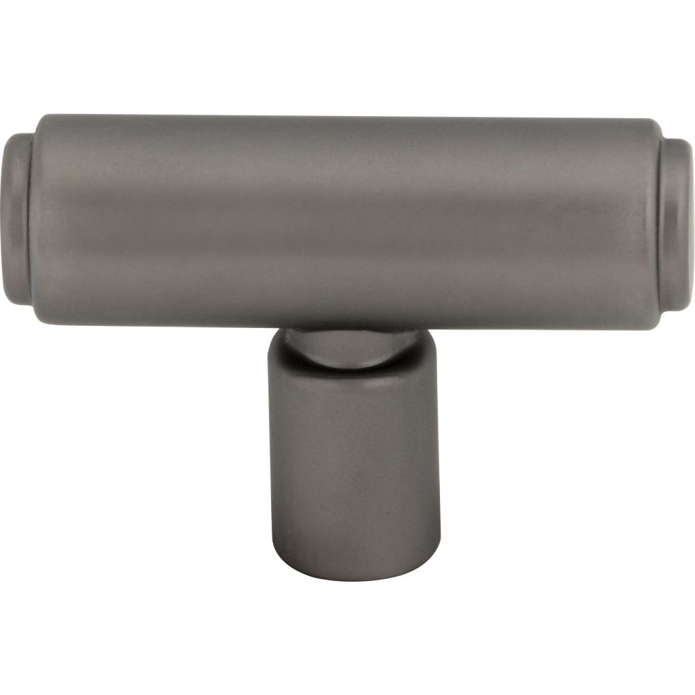 Top Knobs TK3111AG Clarence T-Knob 2 Inch Ash Gray