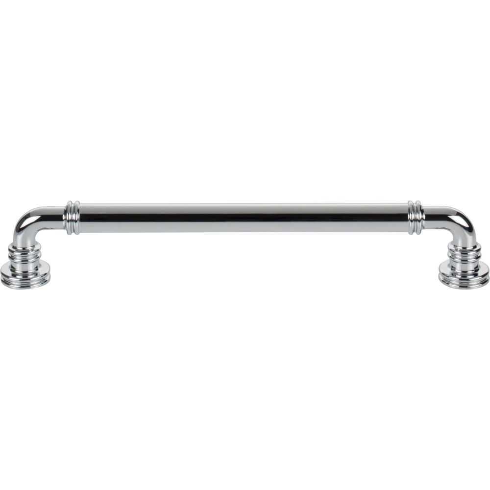 Top Knobs TK3144PC Cranford Pull 7 9/16" Center to Center in Polished Chrome