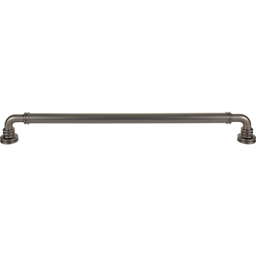 Top Knobs TK3148AG Cranford Appliance Pull 18" Center to Center in Ash Gray