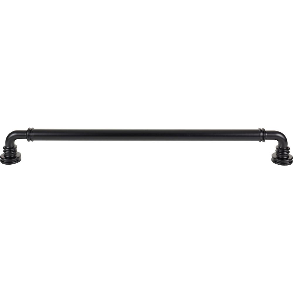 Top Knobs TK3148BLK Cranford Appliance Pull 18" Center to Center in Flat Black