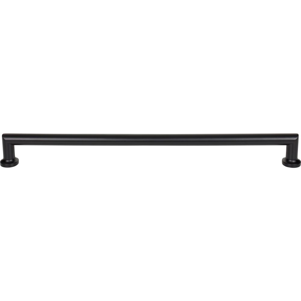 Top Knobs TK3158BLK Morris Appliance Pull 18" Center to Center in Flat Black