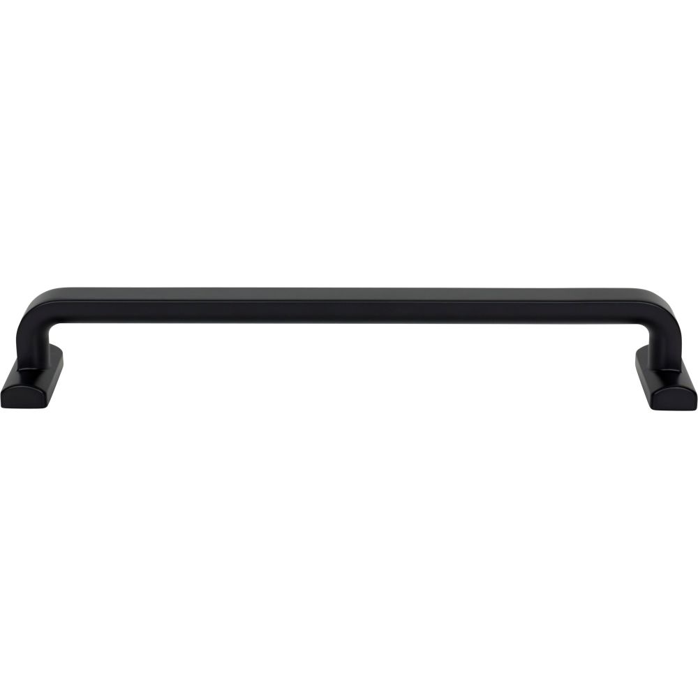 Top Knobs TK3168BLK Harrison Appliance Pull 12" Center to Center in Flat Black