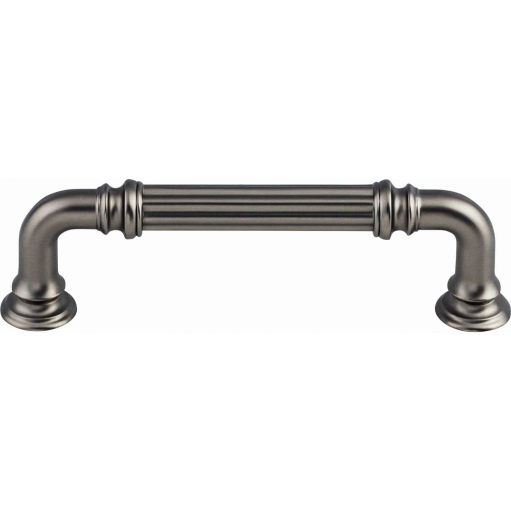 Top Knobs TK322AG Reeded Pull 3 3/4 Inch (c-c) - Ash Gray