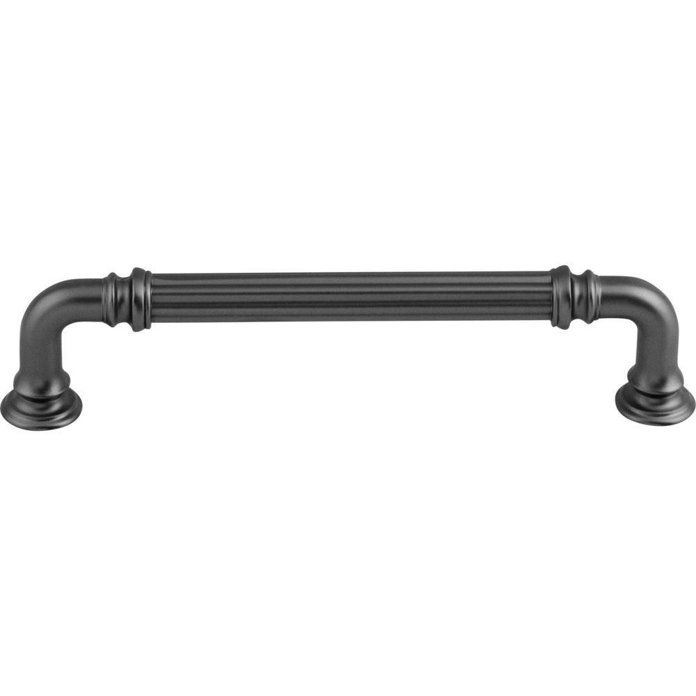 Top Knobs TK323AG Reeded Pull 5 Inch (c-c) - Ash Gray