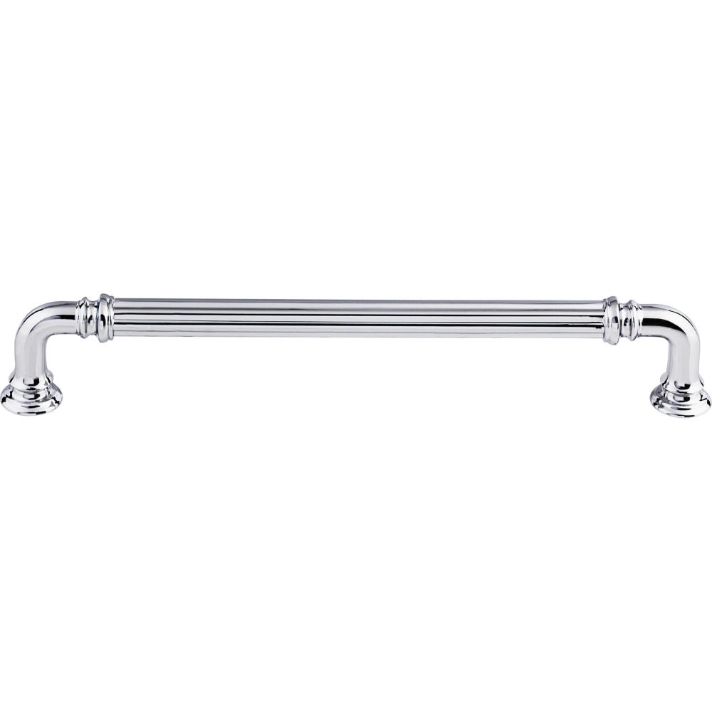 Top Knobs TK324PC Reeded Pull 7" (c-c) - Polished Chrome