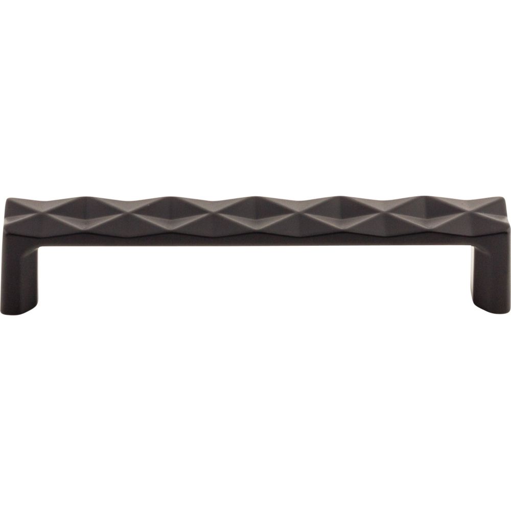 Top Knobs TK562BLK Quilted Pull 5 1/16" (c-c) - Flat Black