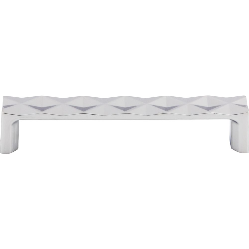 Top Knobs TK562PC Quilted Pull 5 1/16" (c-c) - Polished Chrome