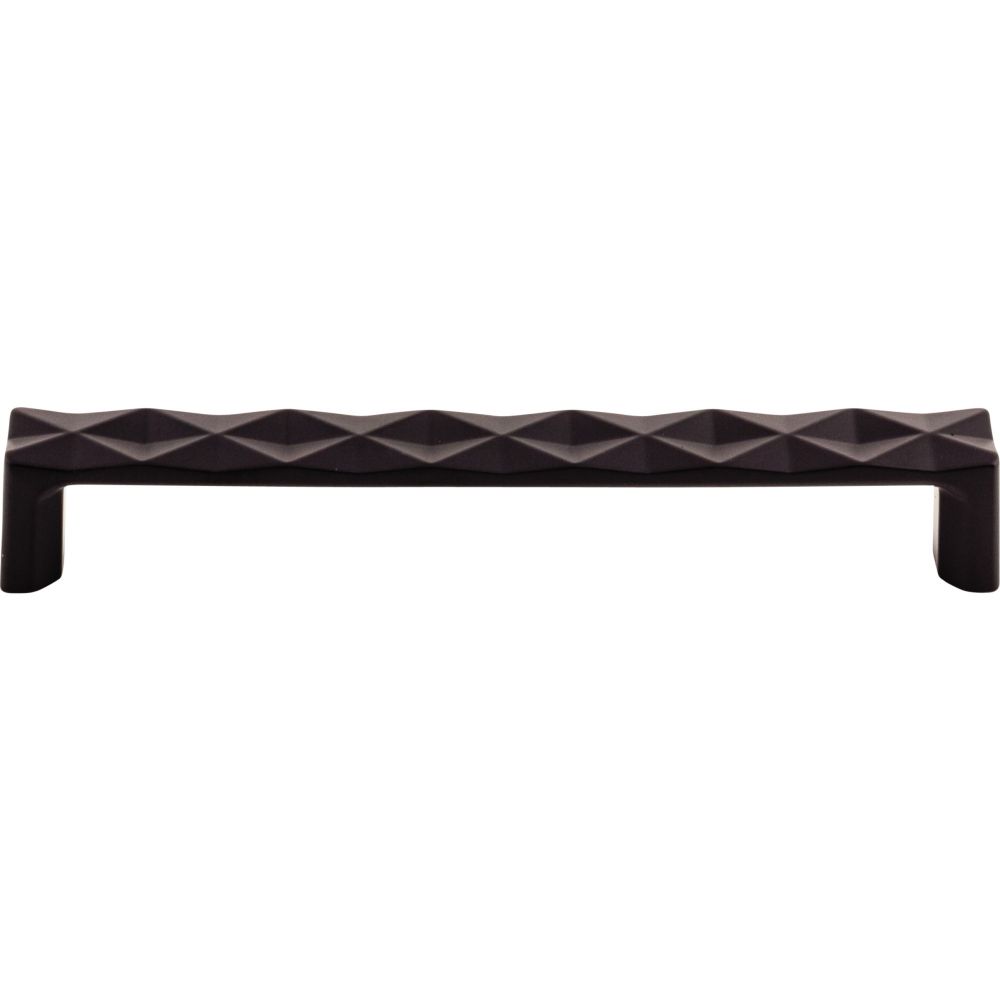Top Knobs TK563BLK Quilted Pull 6 5/16" (c-c) - Flat Black
