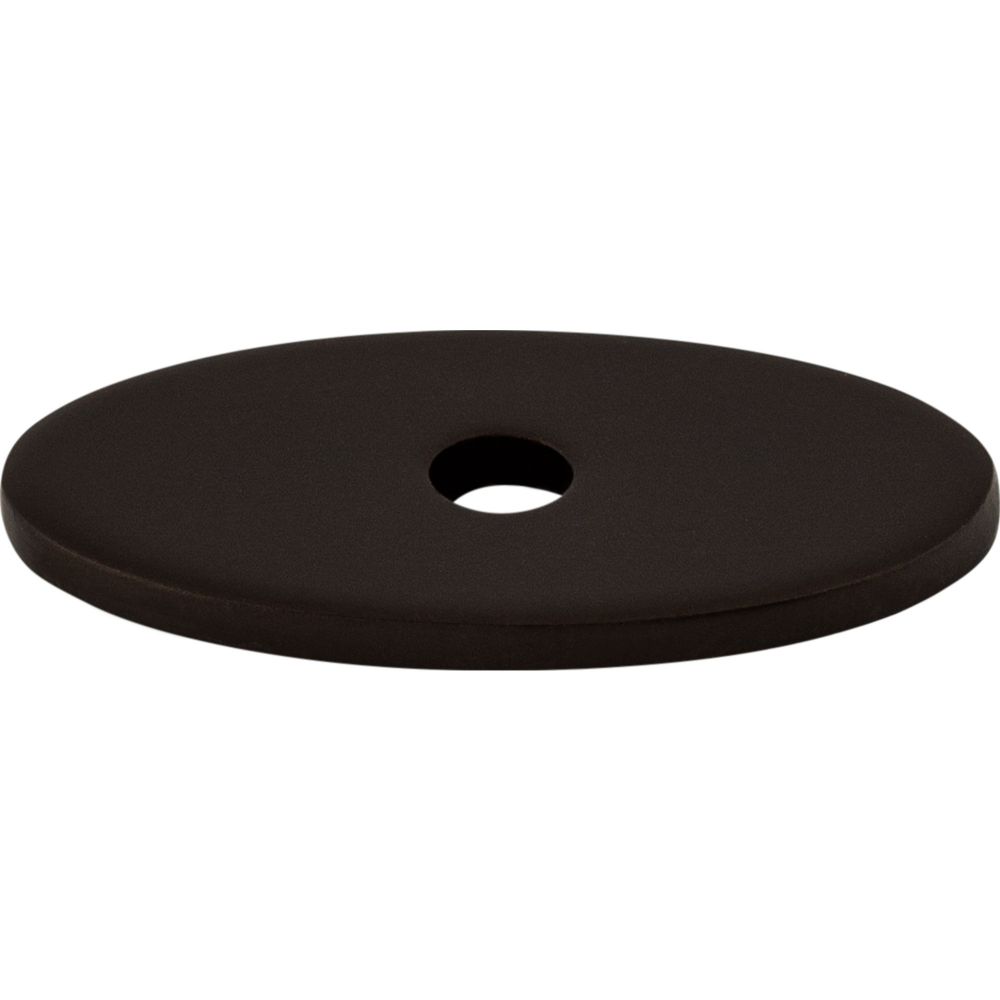 Top Knobs TK58ORB Oval Backplate Small 1 1/4" - Oil Rubbed Bronze
